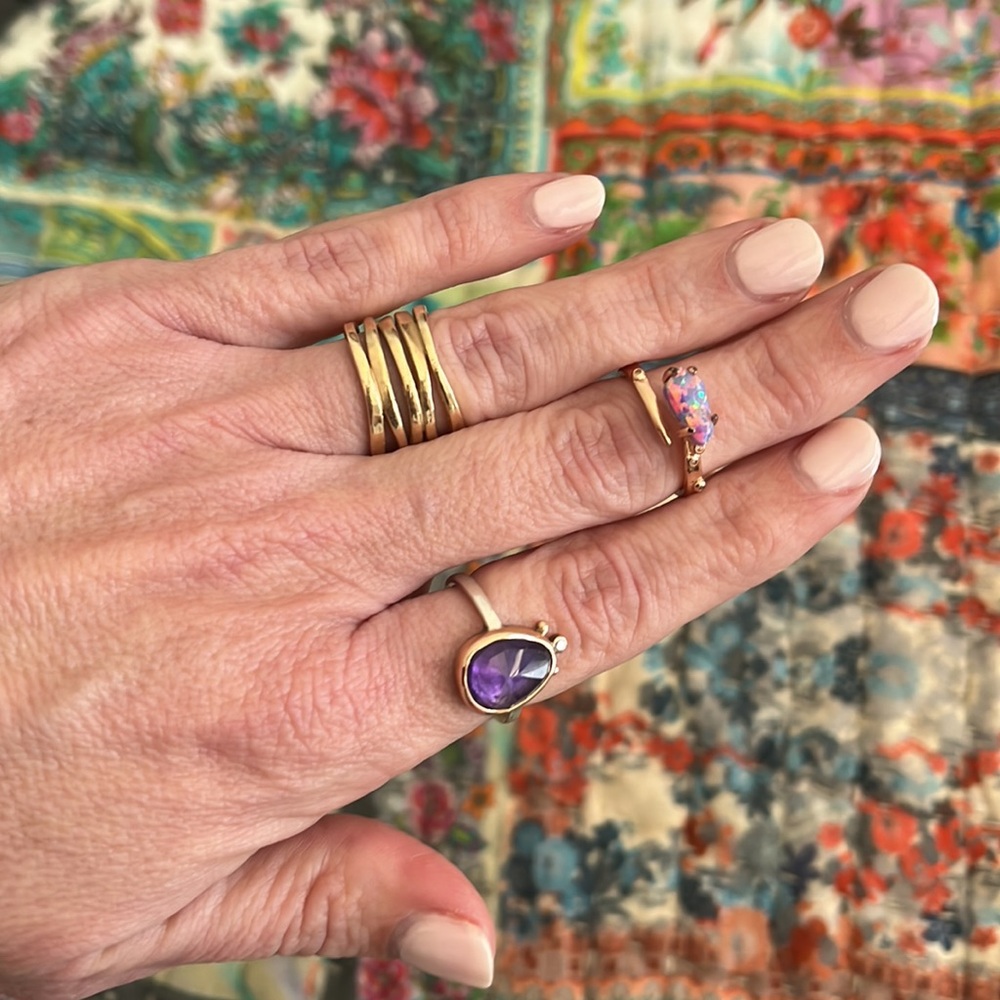 Lavender Opal ring 30% off 2+ items